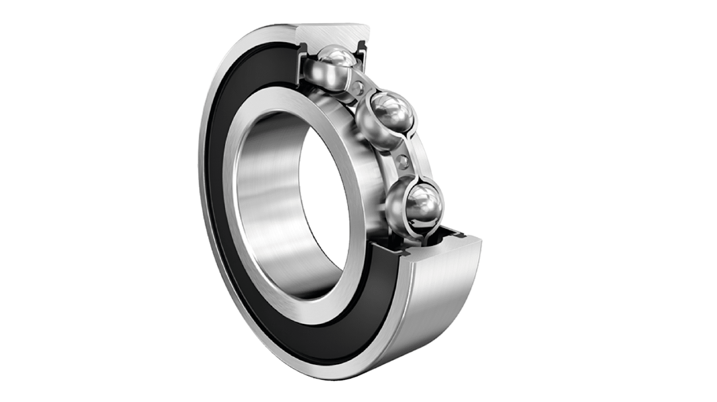 FAG 607-2RSR-HLN-C3 Single Row Deep Groove Ball Bearing- Both Sides Sealed 7mm I.D, 19mm O.D