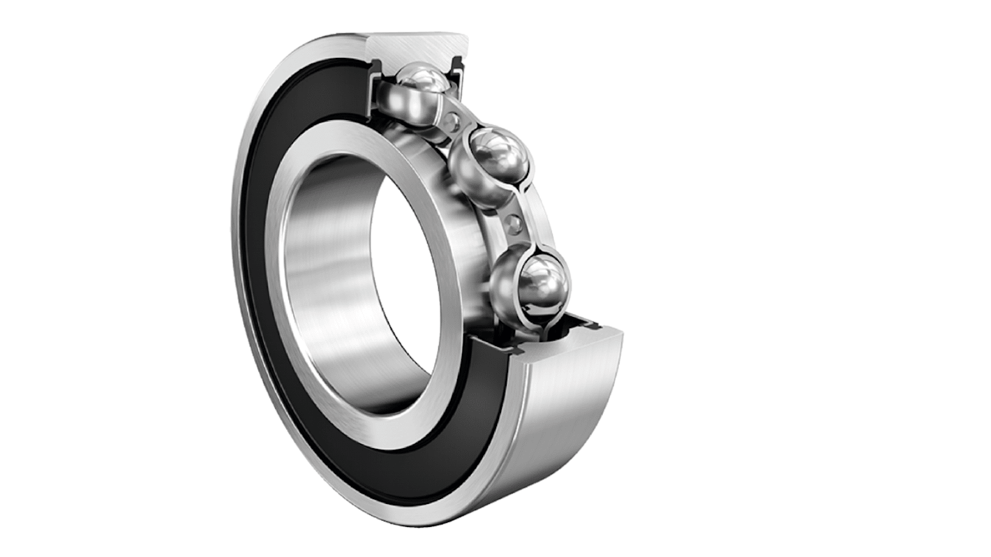 FAG 62207-A-2RSR Single Row Deep Groove Ball Bearing- Both Sides Sealed 35mm I.D, 72mm O.D