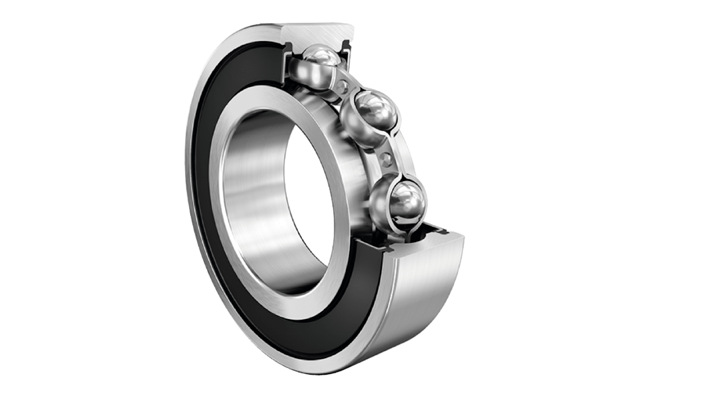 FAG 62208-A-2RSR Single Row Deep Groove Ball Bearing- Both Sides Sealed 40mm I.D, 80mm O.D