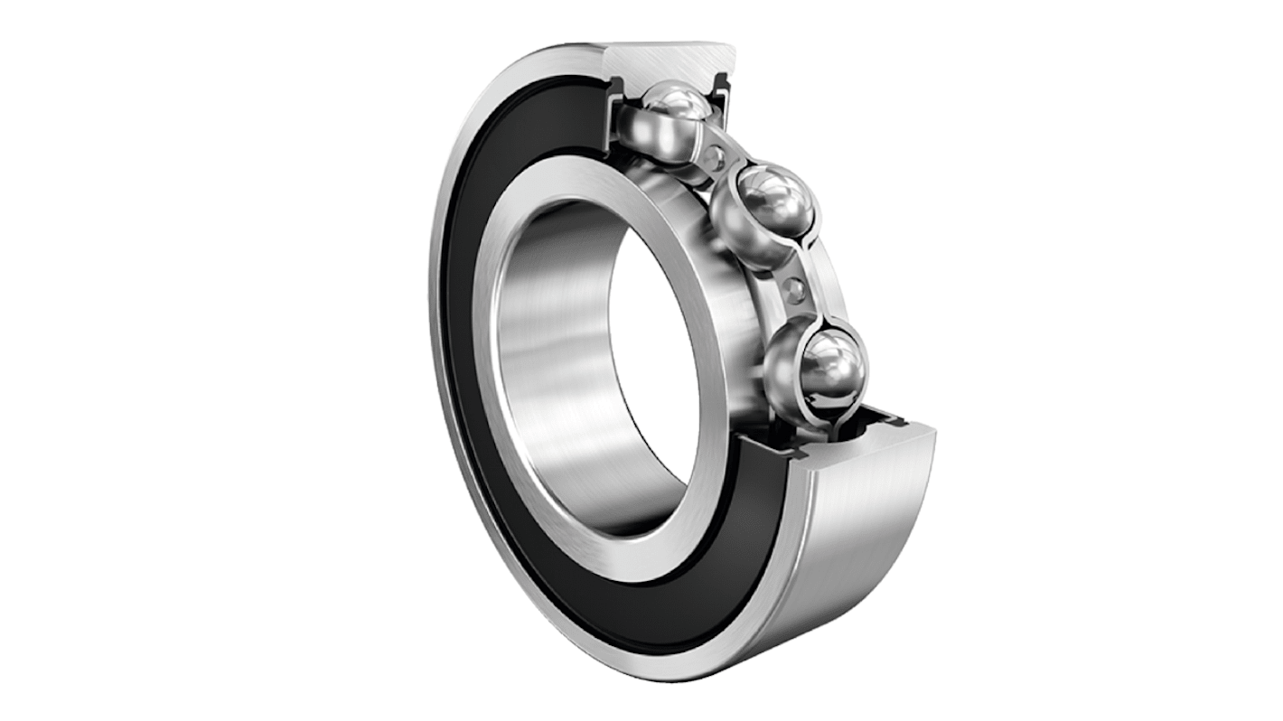 Roulement à billes à gorge profonde à une rangée FAG, ø int. 40mm, ø ext. 62mm, larg. 12mm