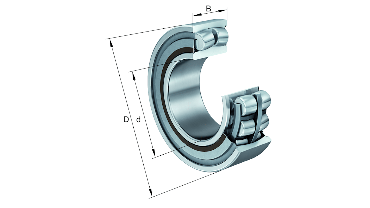 FAG WS22206-E1-XL-2RSR 30mm I.D Spherical Roller Bearing, 62mm O.D