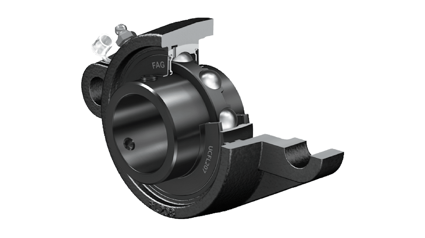 4 Hole Flange Bearing Unit, UCFL209-J7, 45mm ID