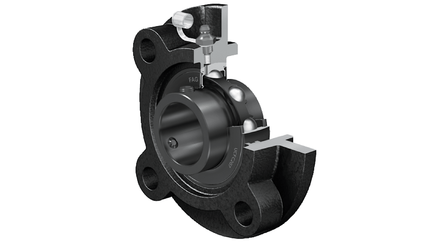 4 Hole Flange Bearing Unit, UCFC209J7, 45mm ID RS