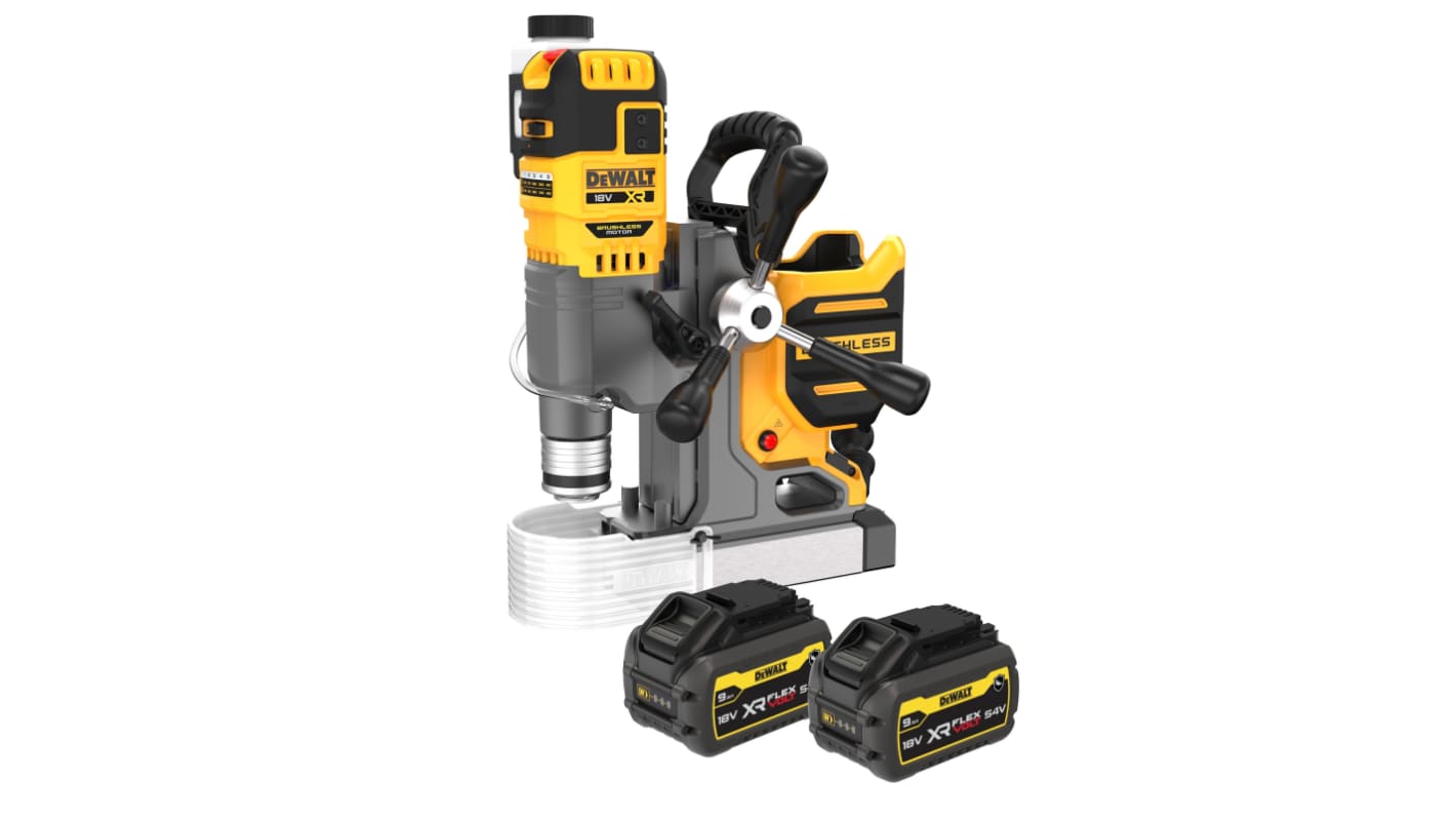 Taladro magnético DeWALT a batería Li-Ion de 18V 9Ah con 1 batería