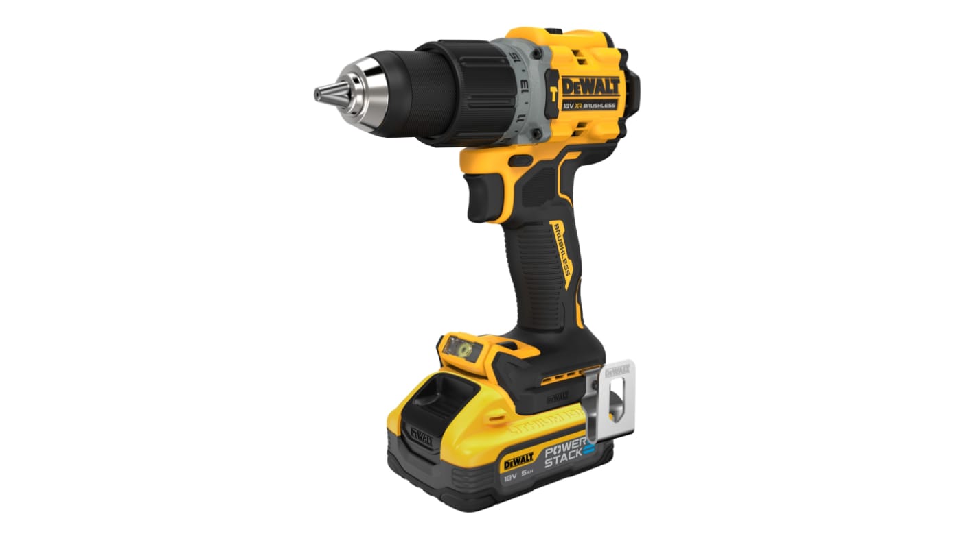 Taladro percutor DeWALT a batería Li-Ion de 18V 5Ah con 1 batería