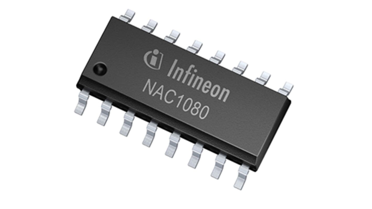 Microcontrolador Infineon NAC1080XTMA2, núcleo ARM Cortex M0 de 32bit, RAM 16 kB, DSO de 16 pines