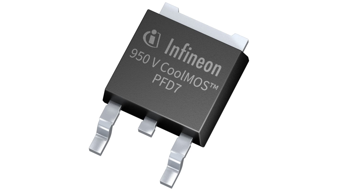 MOSFET Infineon IPD95R450PFD7ATMA1, VDSS 950 V, ID 13,3 A, TO-252 de 3 pines