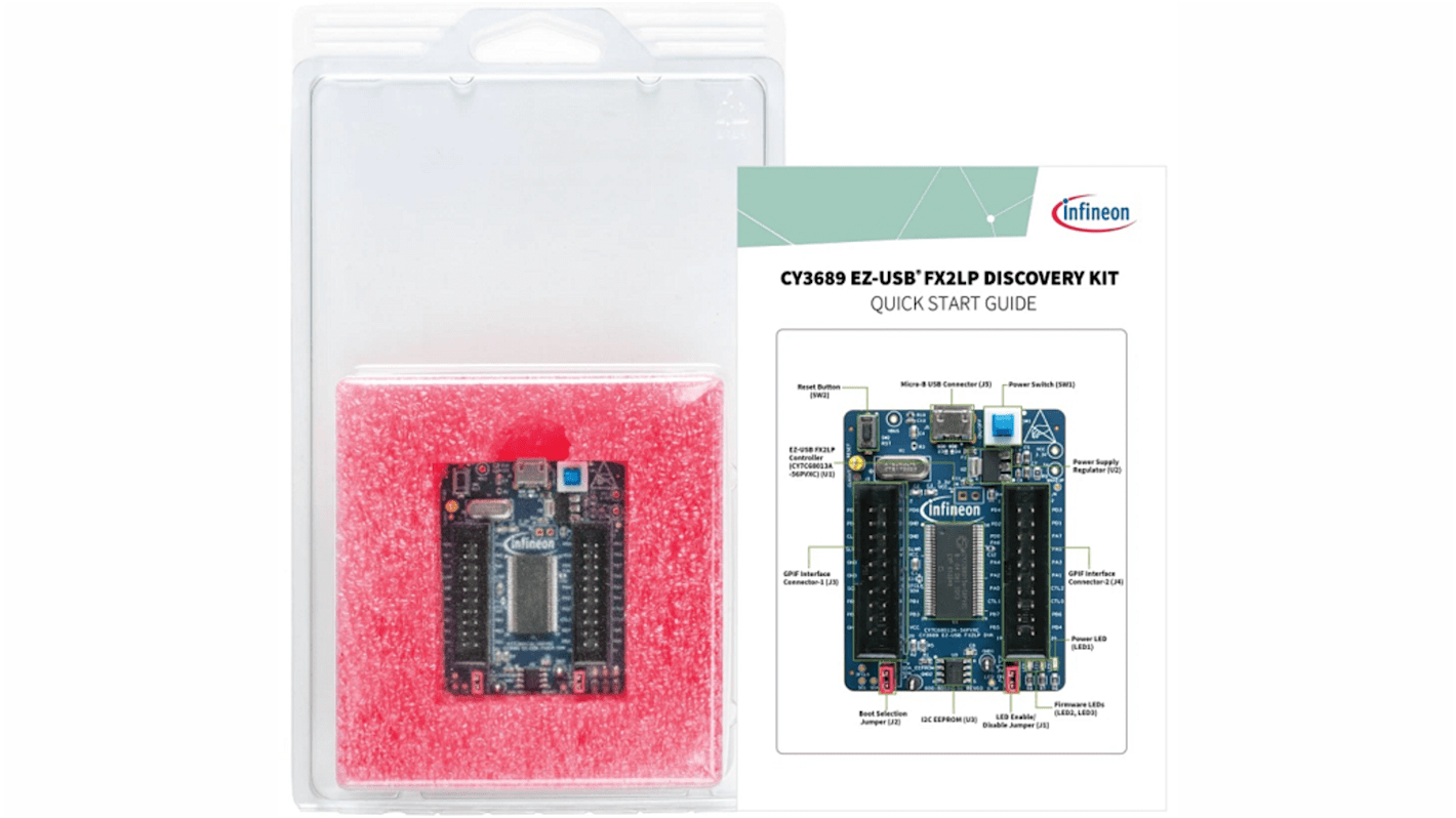 Płytka ewaluacyjna Infineon Discovery Kit Mikrokontroler USB FX CY3689