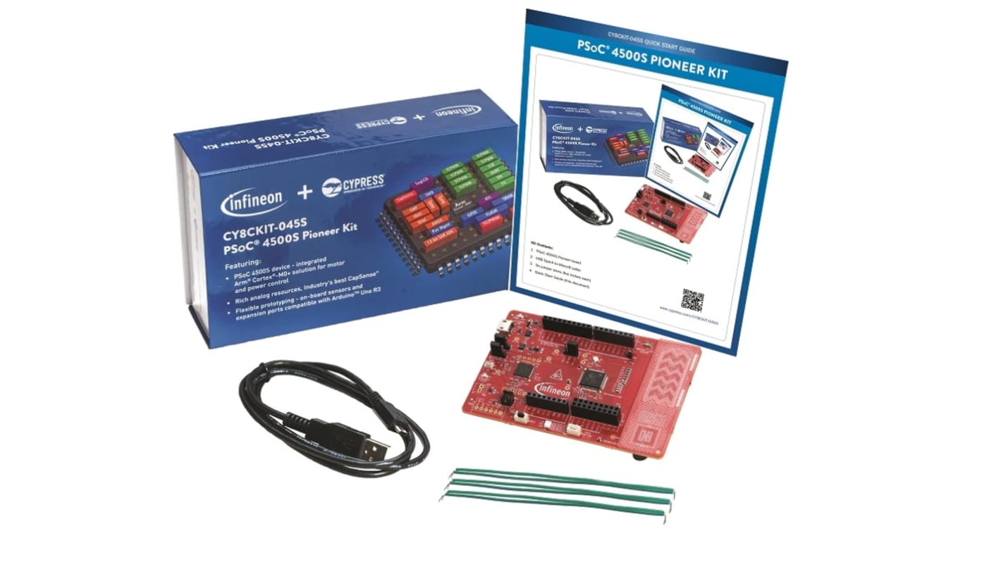 Kit Pioneer Evaluation Board de Infineon, con núcleo PSoC