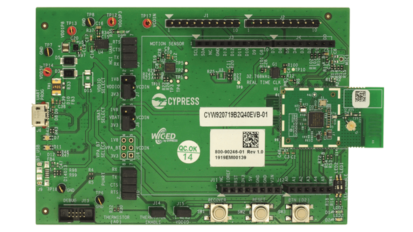 Infineon Evaluierungsbausatz Entwicklungskit für CYW20719, Bluetooth