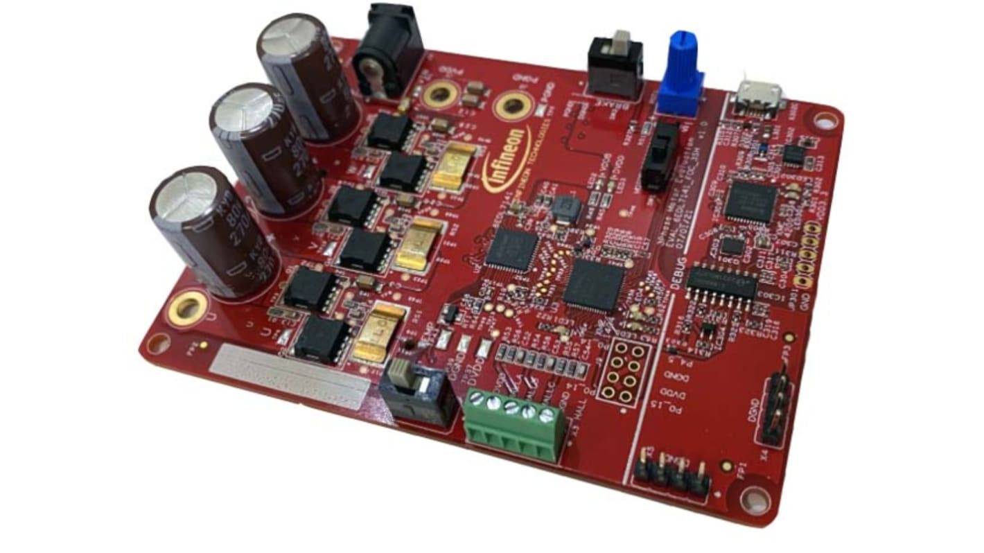 Placa de evaluación Controlador de motor Infineon EVAL6EDL7141FOC3SHTOBO1 - EVAL6EDL7141FOC3SHTOBO1