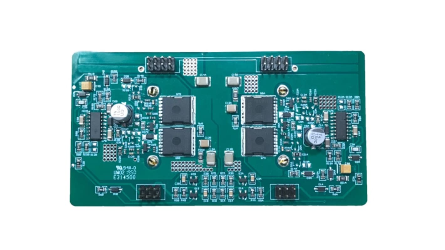 Scheda di valutazione Infineon EVALAUDAMP24TOBO1, Amplificatore audio per IGT40R070D1 E8220, IRS20957SPBF