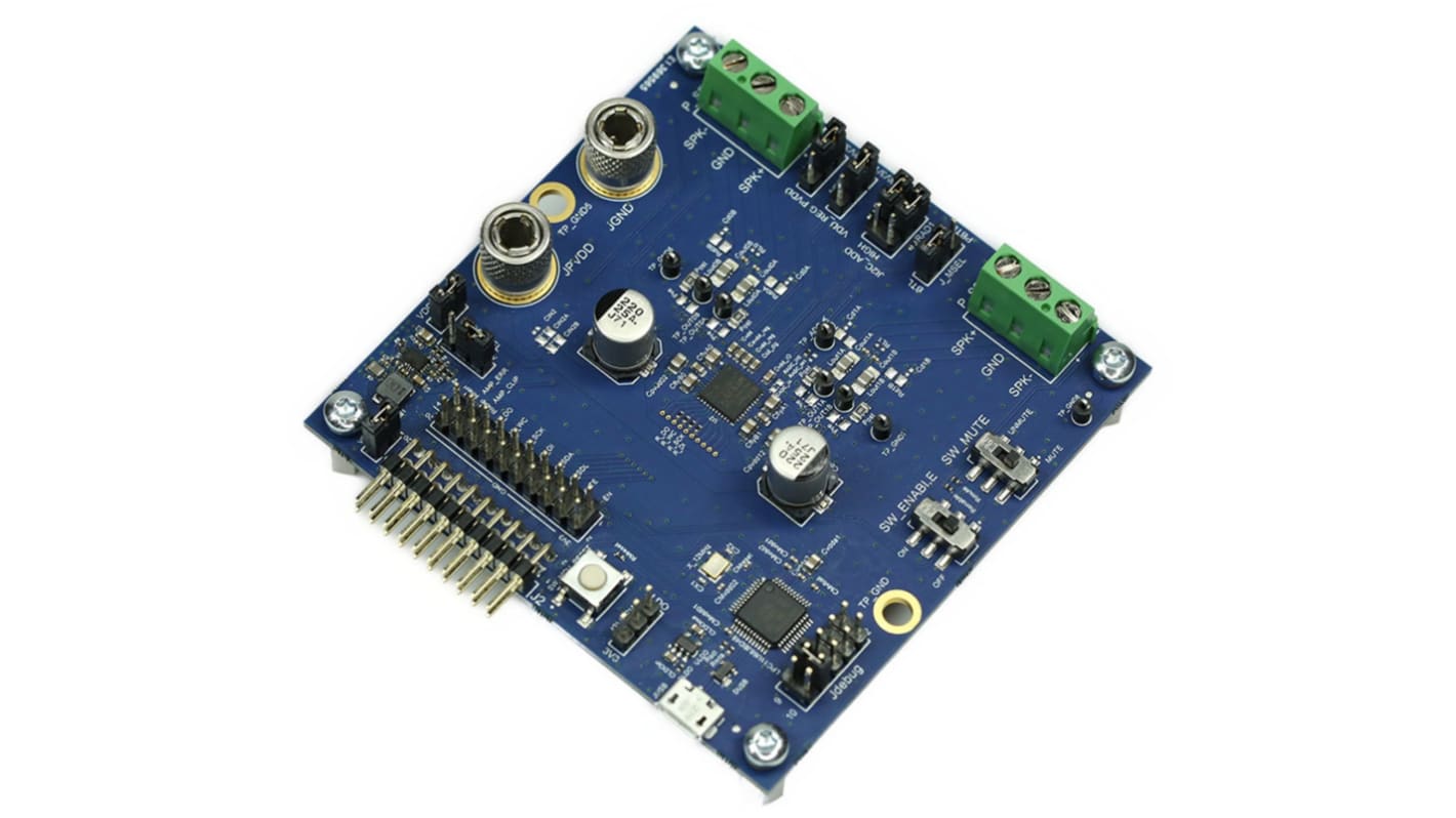 Carte d'évaluation Infineon EVALAUDIOMA2304DNSTOBO1 Amplificateur audio pour MA2304DNS pour EVAL_AUDIO_MA2304DNS