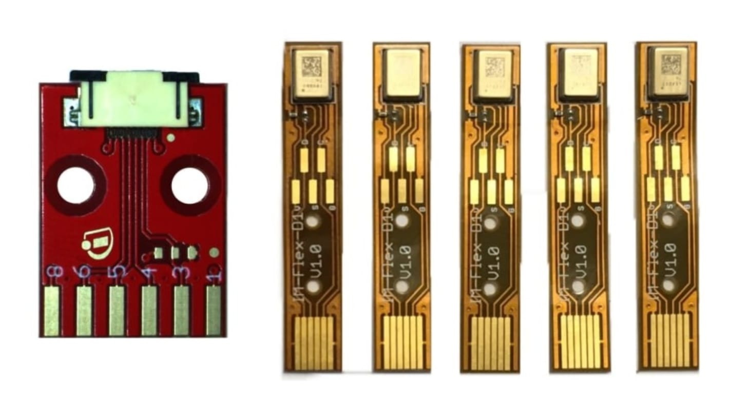 Placa de evaluación Sensor de micrófono Infineon Flex Evaluation Kit - EVALIM69D120FLEXKITTOBO1, para usar con IM69D120