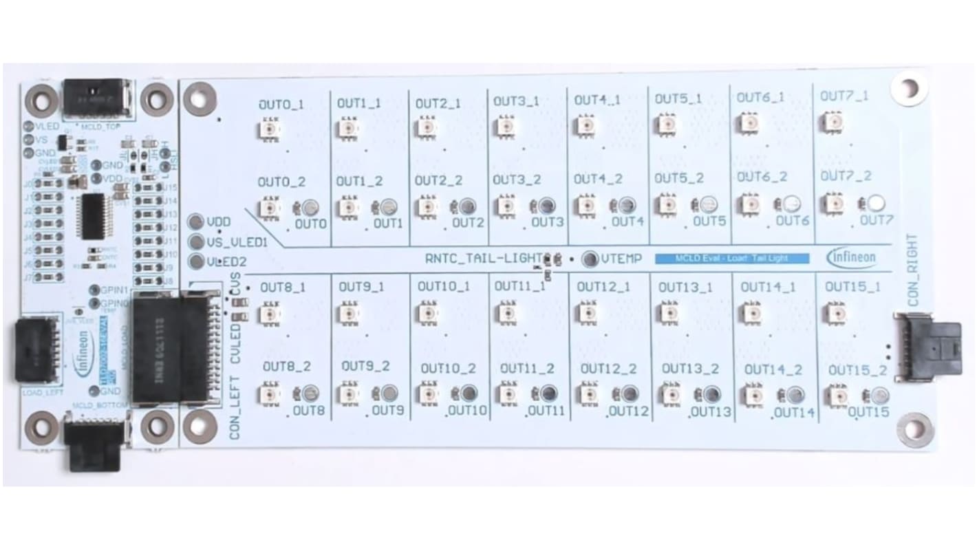 Infineon TLD700216LITEKITTOBO1, TLD700216LITEKITTOBO1 LED Controller Evaluation Board for TLD7002-16LITE_KIT for