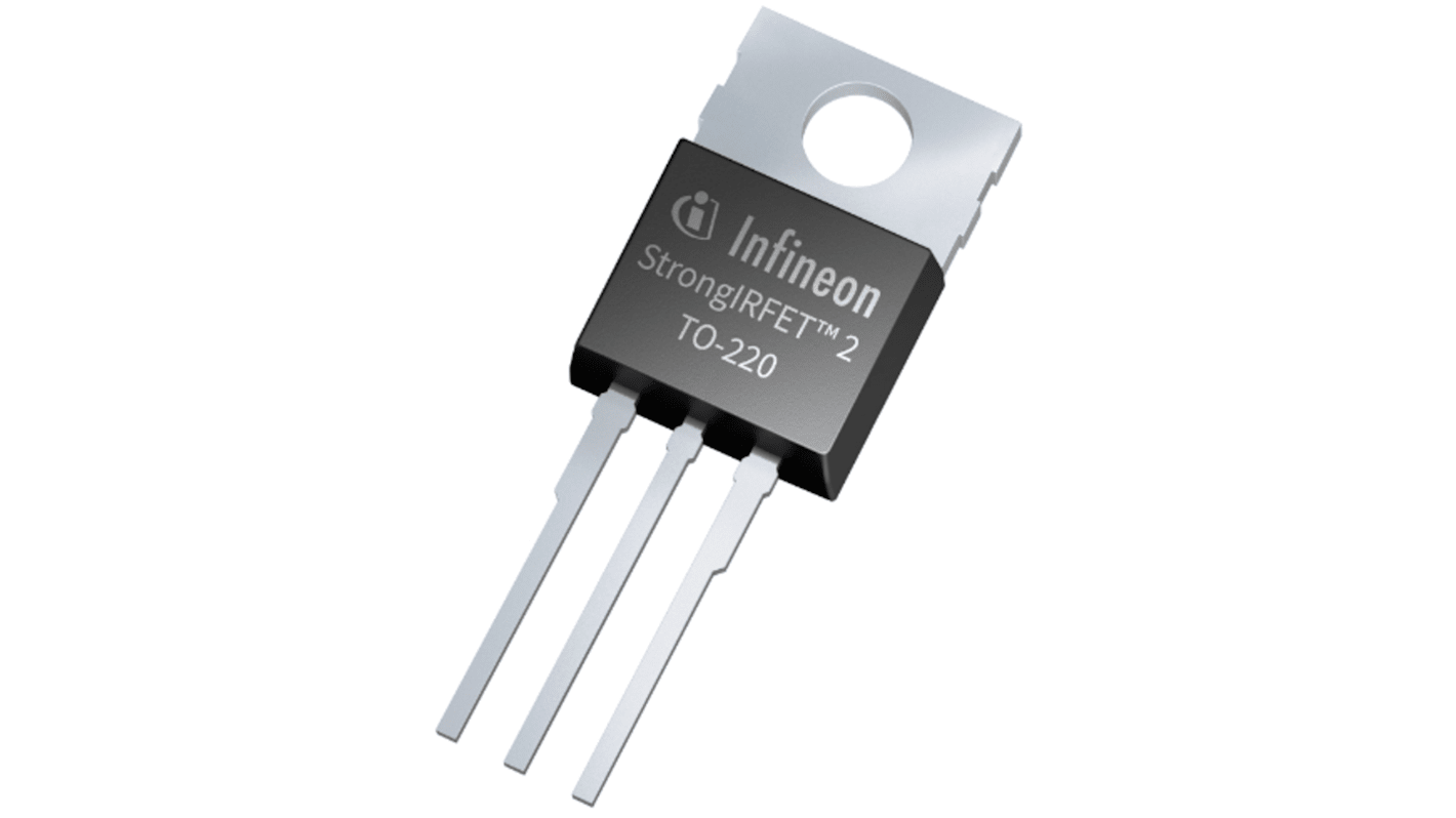 Transistor MOSFET Infineon, canale N, 185 A, PG-TO220-3, Su foro