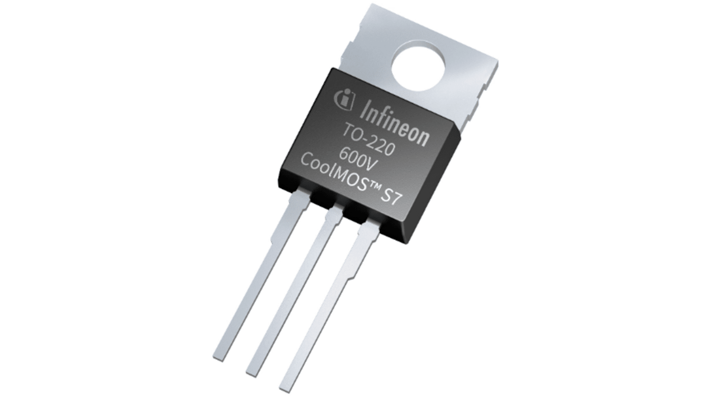Transistor MOSFET Infineon, canale N, 13 A, TO-220, Su foro