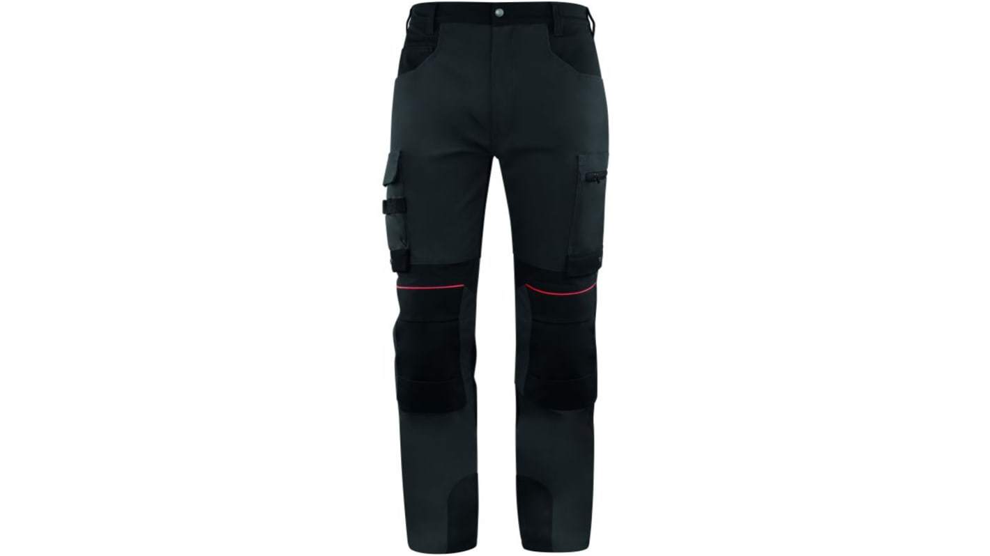 Delta Plus Black, Blue, Grey Unisex's Trousers 35.5/38.5in, 90/98cm Waist