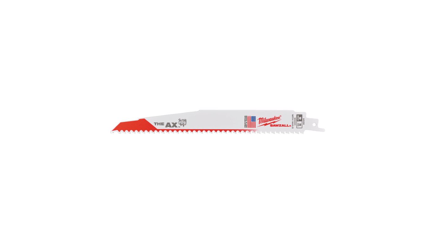 Lame de scie sabre Milwaukee, Longueur de coupe 230mm pour Matériaux multiples