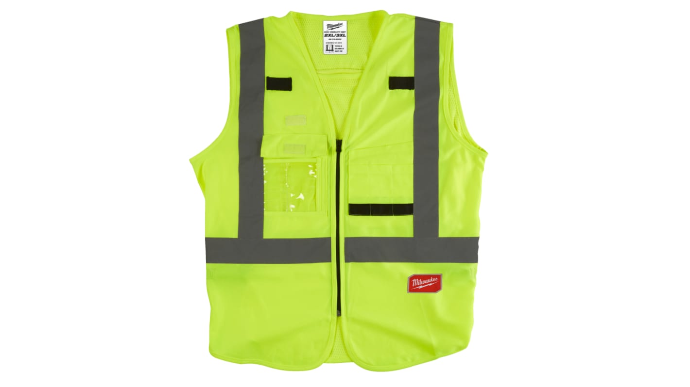 Milwaukee Yellow Hi Vis Vest, XXL/3XL