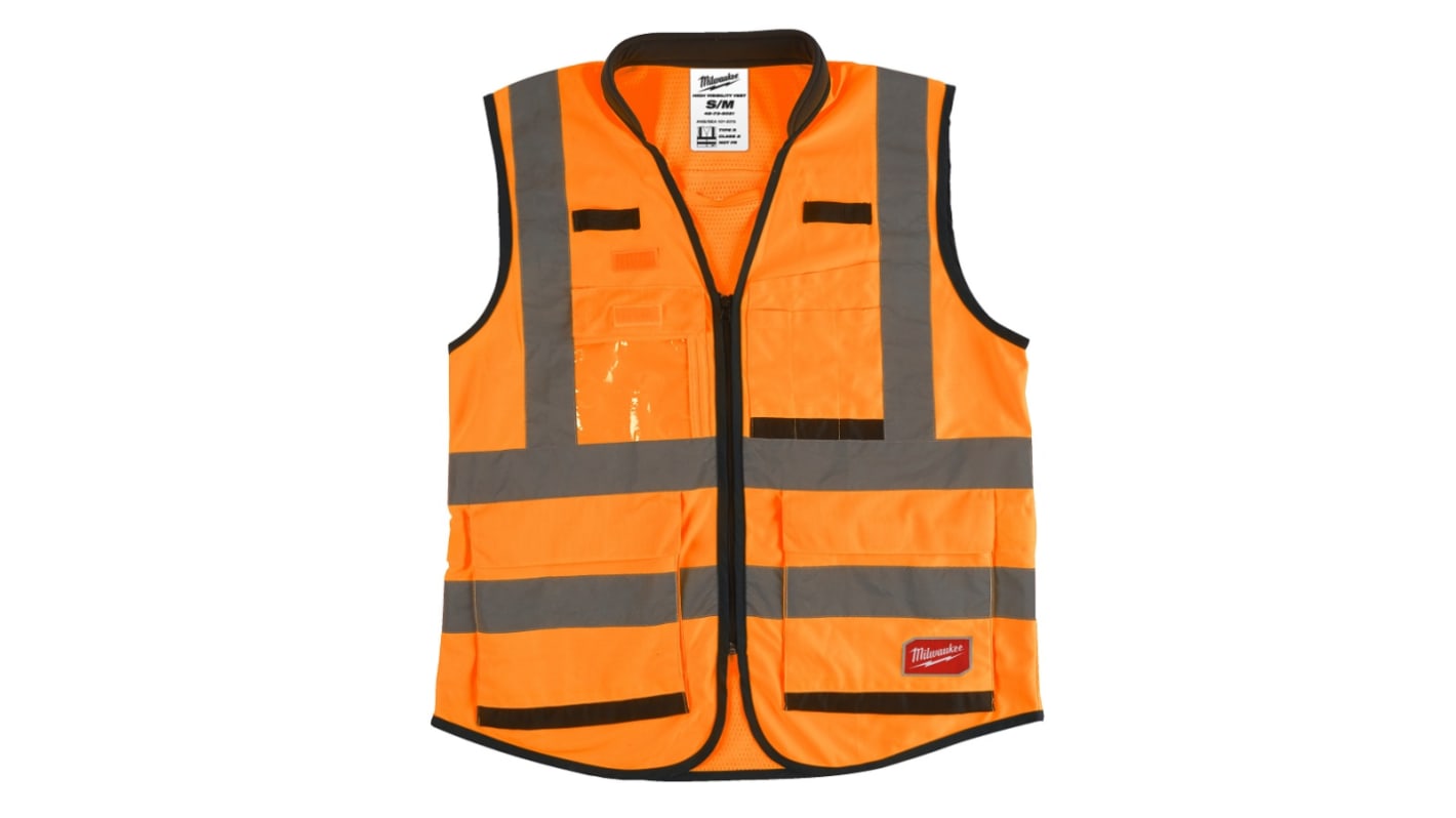 Gilet haute visibilité Orange Milwaukee, taille Petit / moyen