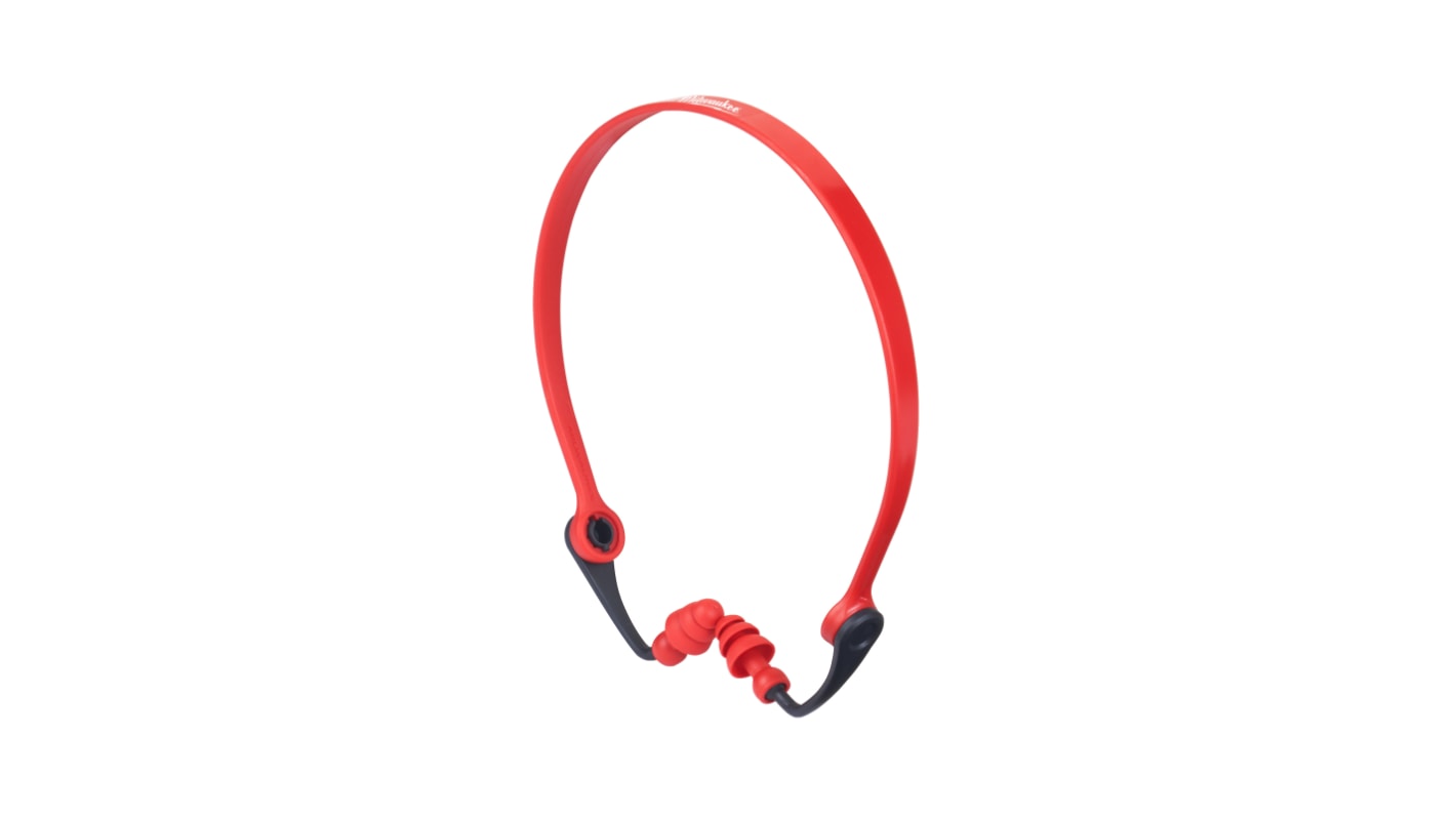 Bouchons d'oreilles  pour arceau réutilisables Milwaukee 32dB Rouge