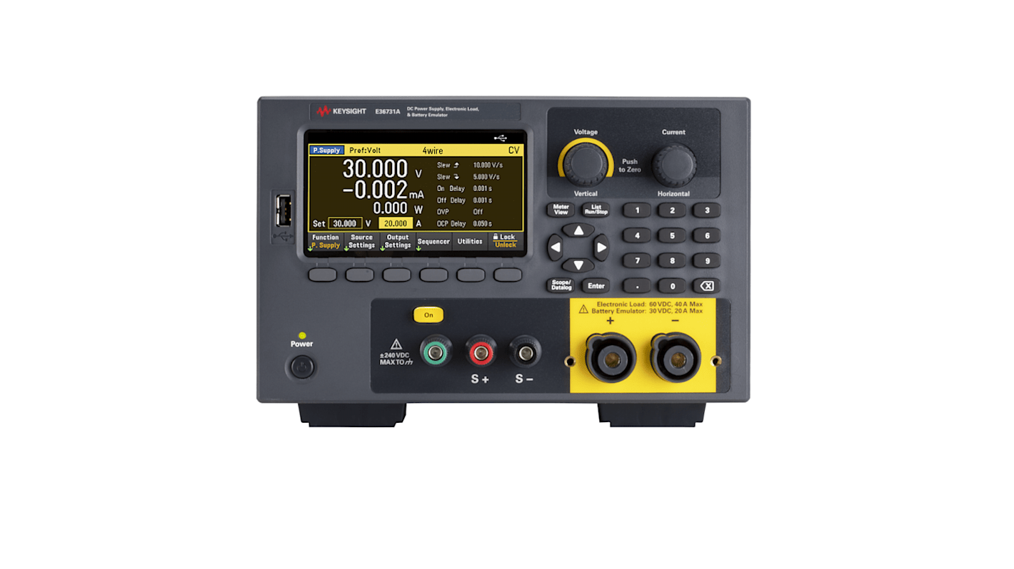 Emulatore di batteria Keysight Technologies E36731A, 1 uscita, 30V, 20A, 200W