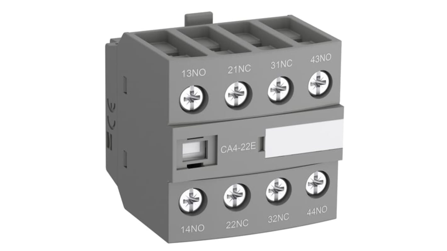 ABB Hilfskontaktblock 0-polig, 4 NC (Öffner) Frontmontage 6 A