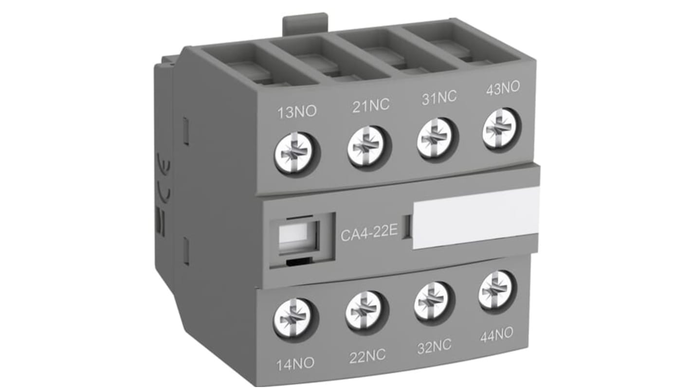 ABB Hilfskontaktblock 0-polig, 4 Öffner Frontmontage 6 A
