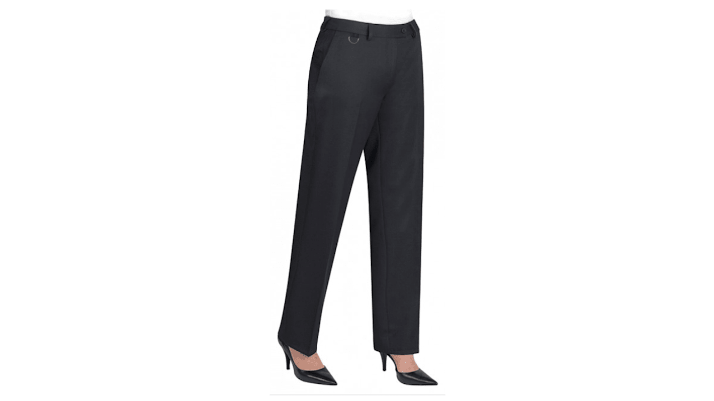 Brook Tavener 2256 Black Women's 100% Polyester Durable Trousers 36in, 90.6cm Waist