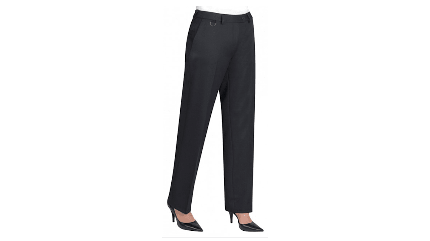 Brook Tavener 2256 Black Women's 100% Polyester Durable Trousers 26in, 65.6cm Waist
