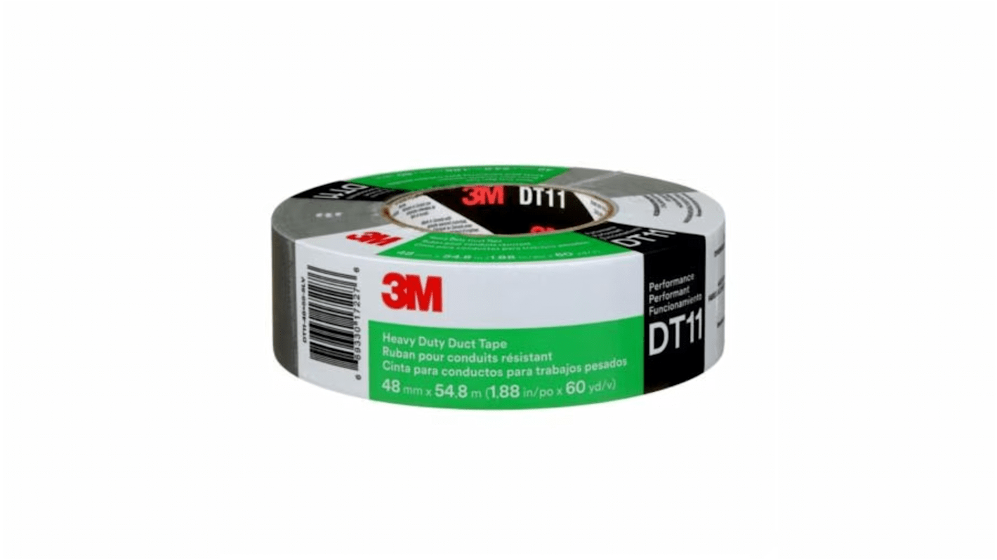 3M DT11 Panzerband, Polyethylen über Gewebeverstärkung/Gummi Schwarz, 0.27mm x 48mm x 54.8m