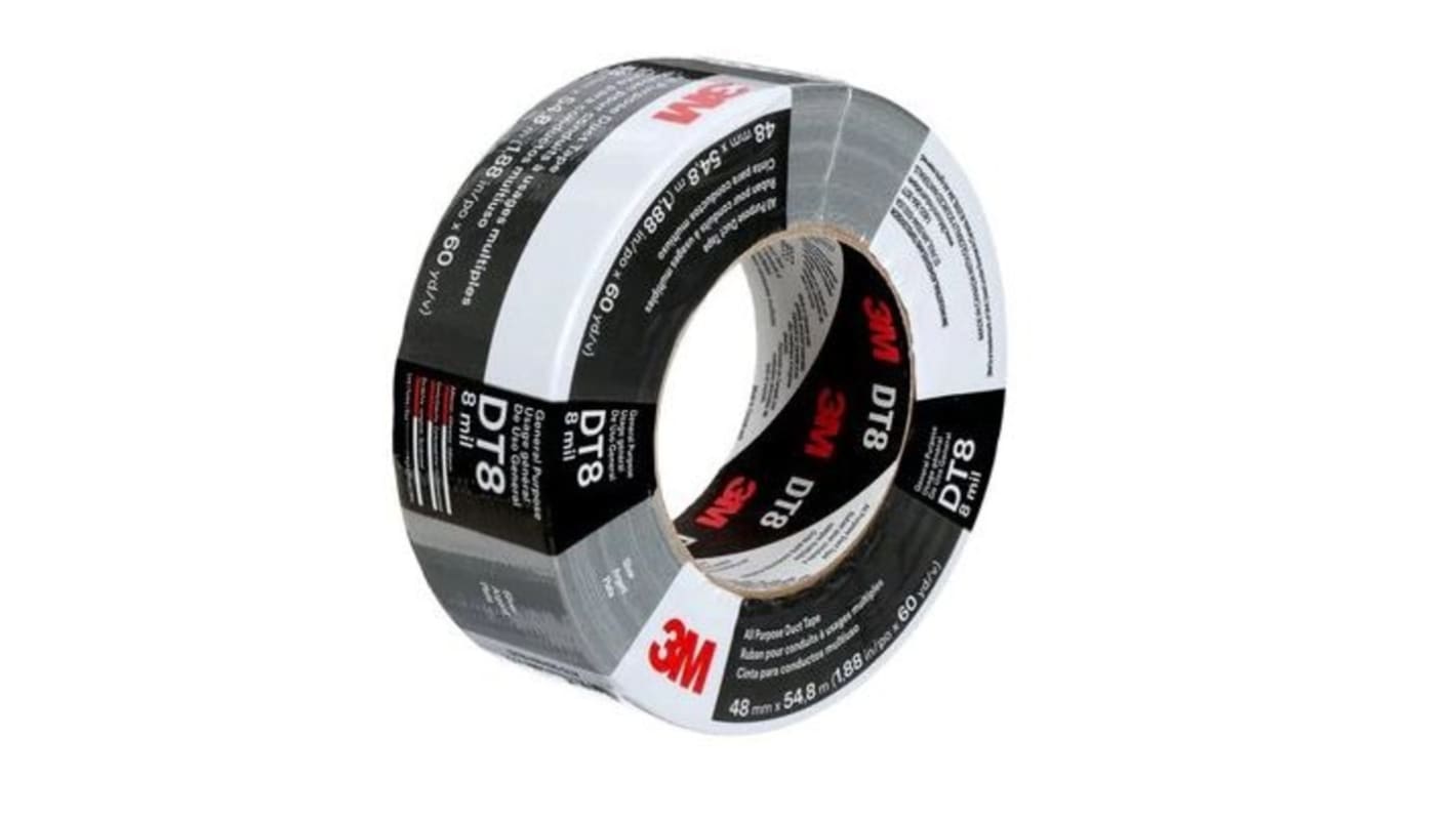 3M DT8 Duct Tape, 54.8m x 48mm, Black