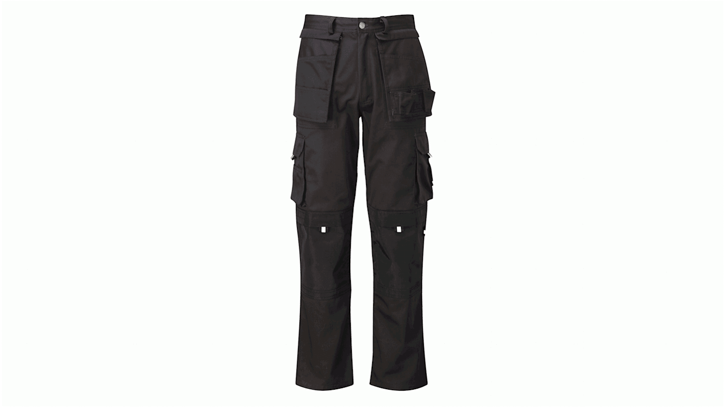 Orbit Black Multi Pocket Trousers