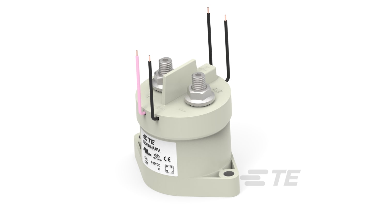 TE Connectivity ECK150 ECK150 Series Series Contactor, 36 VDC Coil, 1-Pole, 150 A, 43.2 W, 1 Form X (NO - DM)