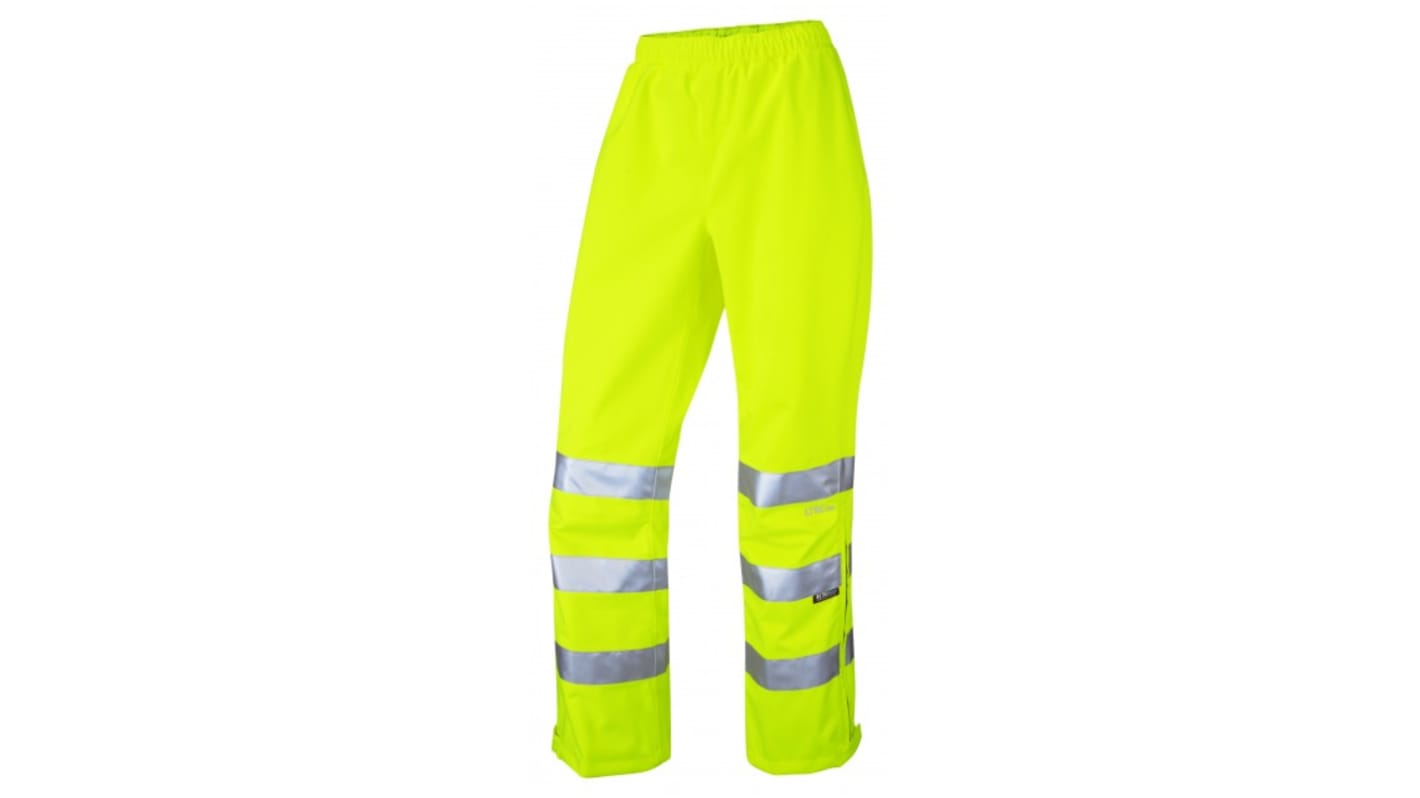 Leo Workwear LL02-Y Damen Warnschutzhose, Polyester Gelb, Größe 106 → 114cm