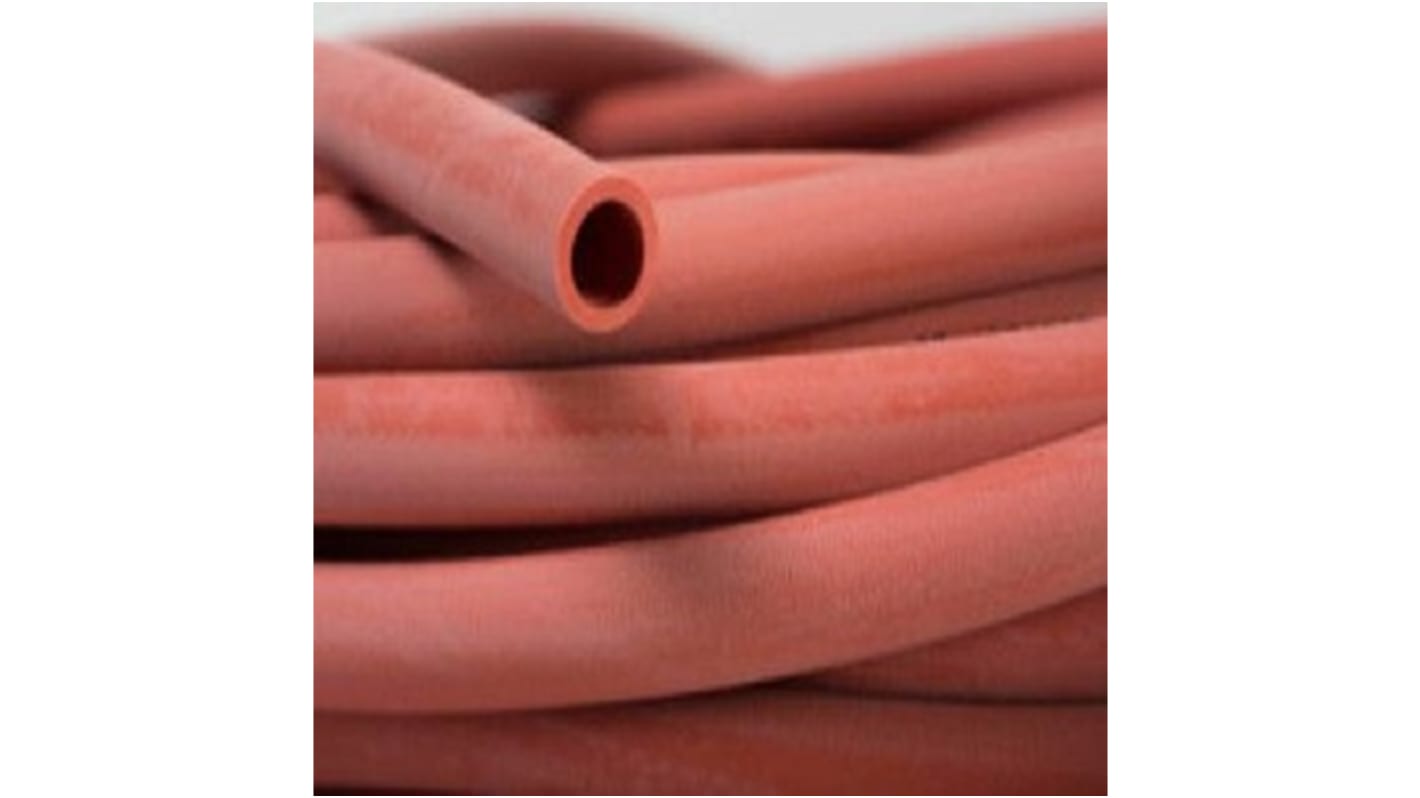 Tubo flexible Saint Gobain de Goma natural Rojo, long. 25m, Ø int. 4mm, para Laboratorios
