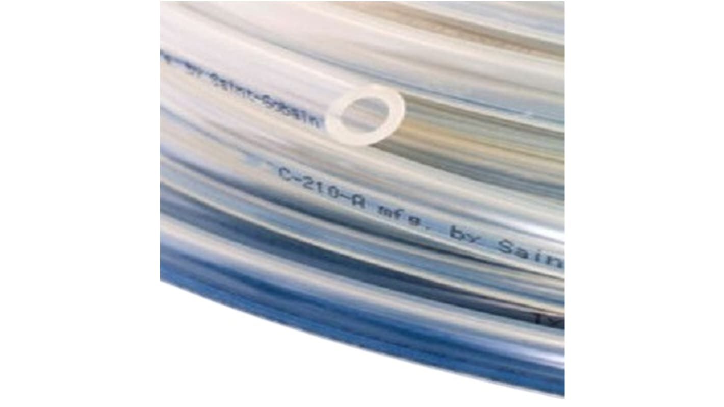 Saint Gobain Versilon™ C-210-A TPU, Flexible Tubing, 8mm ID, 11.2mm OD, Clear, 30m