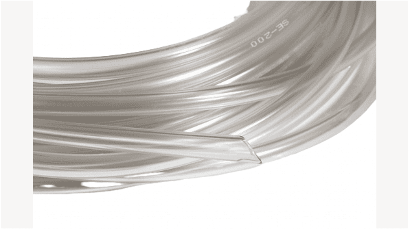 Tubo flexible Saint Gobain de FEP, PVC especial Transparente, long. 15m, Ø int. 9.6mm, para Sustancias químicas