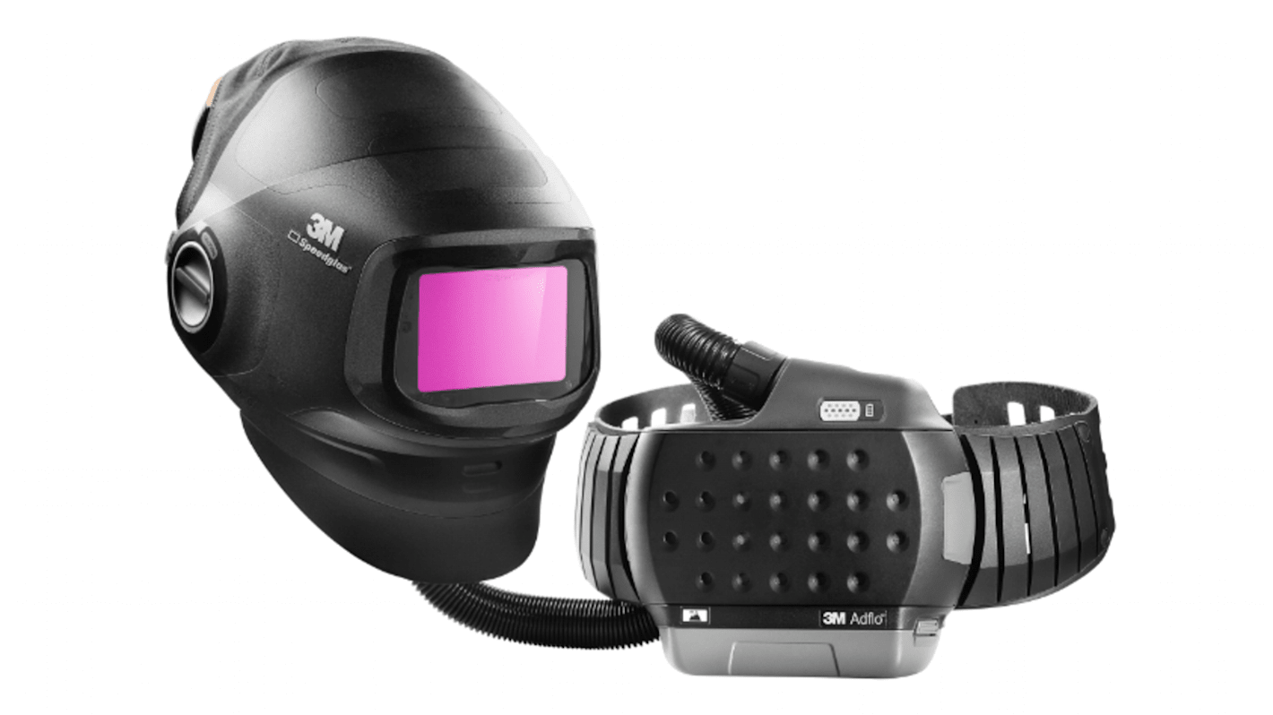 3M Versaflo Black Helmet with Chin Strap, Ventilated