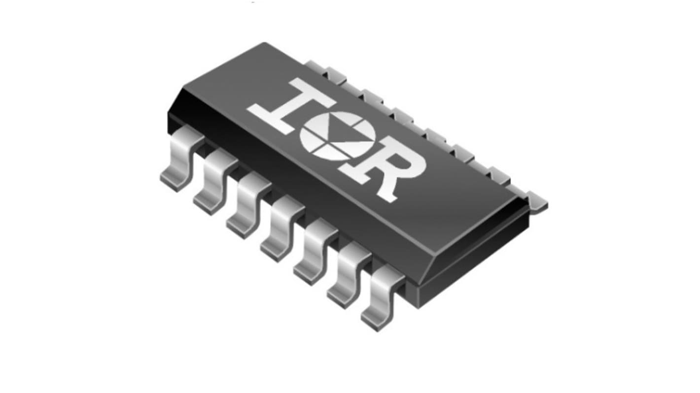 MOSFET kapu meghajtó IRS21064SPBF CMOS, LSTTL, 20V, 14-tüskés, 14 vezetékes SOIC