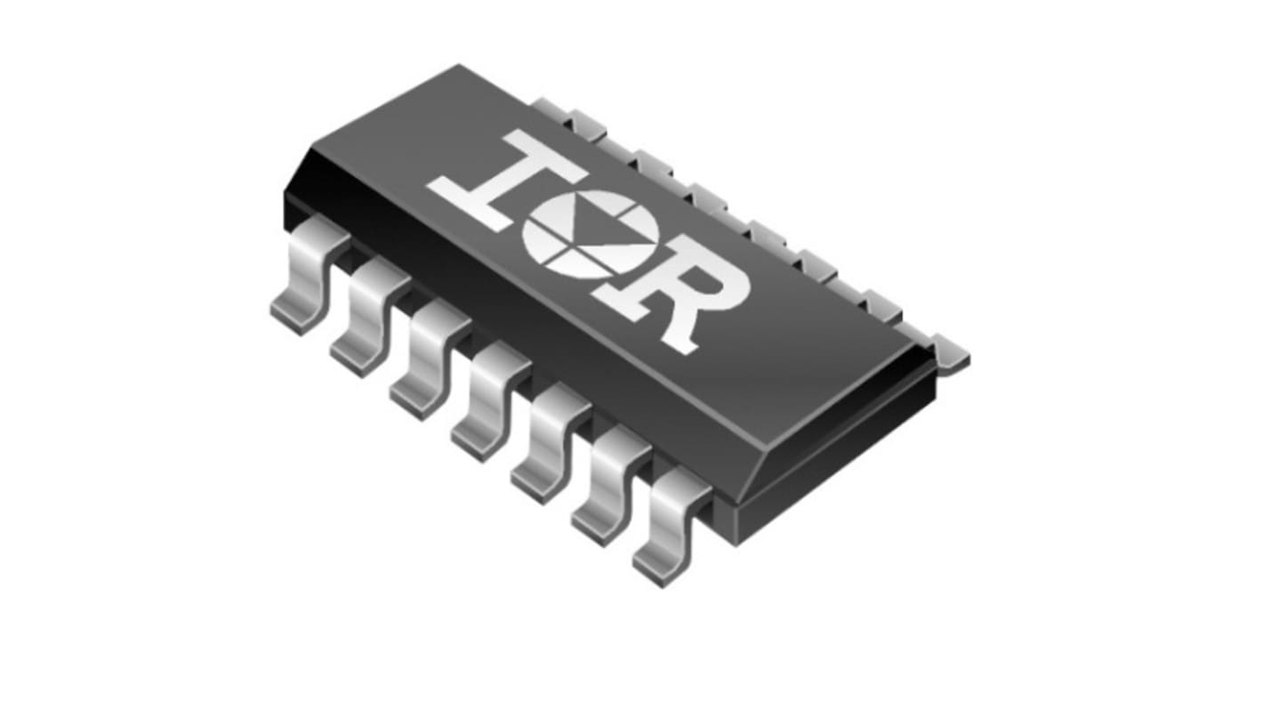 MOSFET kapu meghajtó IRS21844SPBF CMOS, LSTTL, 1,9 A, 20V, 14-tüskés, 14 vezetékes SOIC