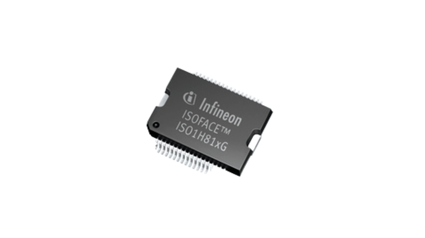 Infineon ISO1H812GAUMA1 Teljesítményvezérlő kapcsoló, Magas oldal, 36-pin, SOIC-36