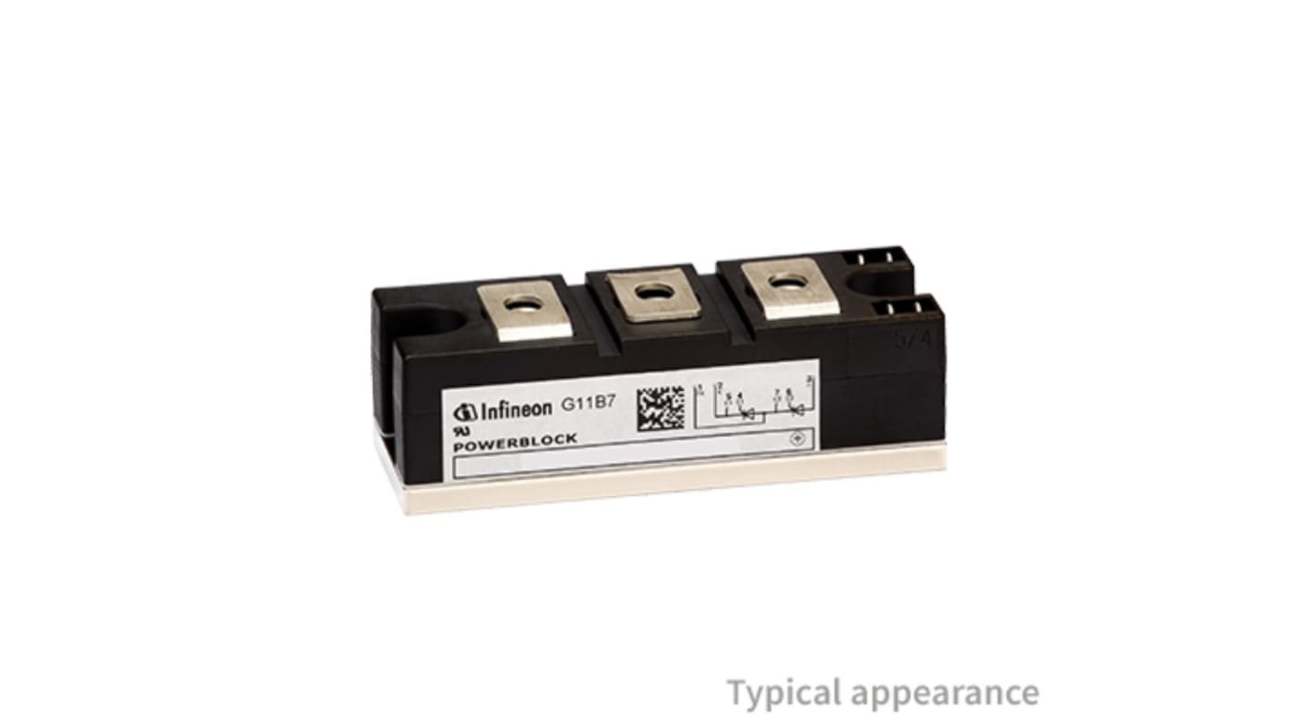 Module thyristor, TD162N16KOFHPSA2, 162A, 150mA, 1600V, BG-PB34AT-1