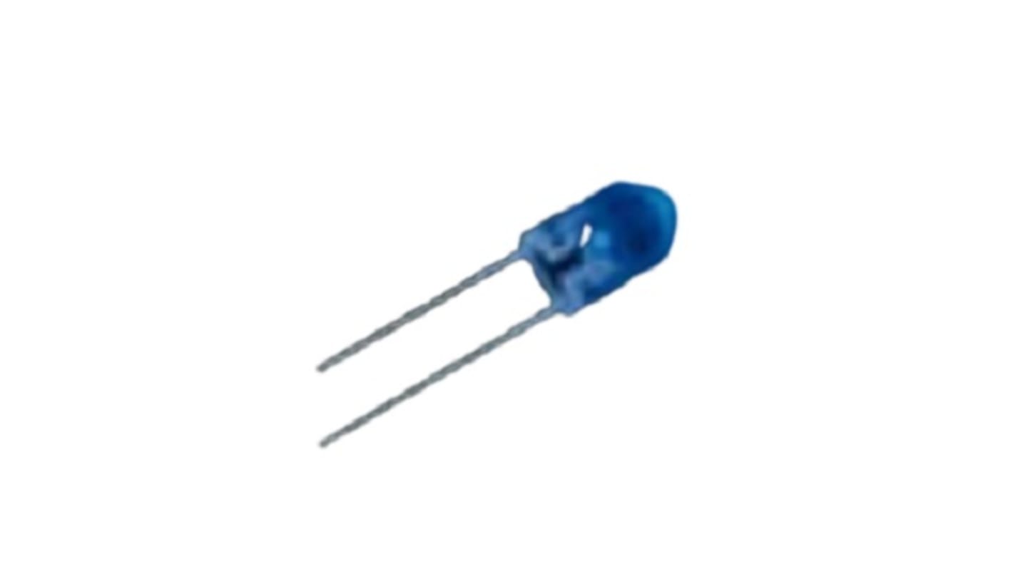 LED ROHM, Azul, mont. pasante, encapsulado SLR-343