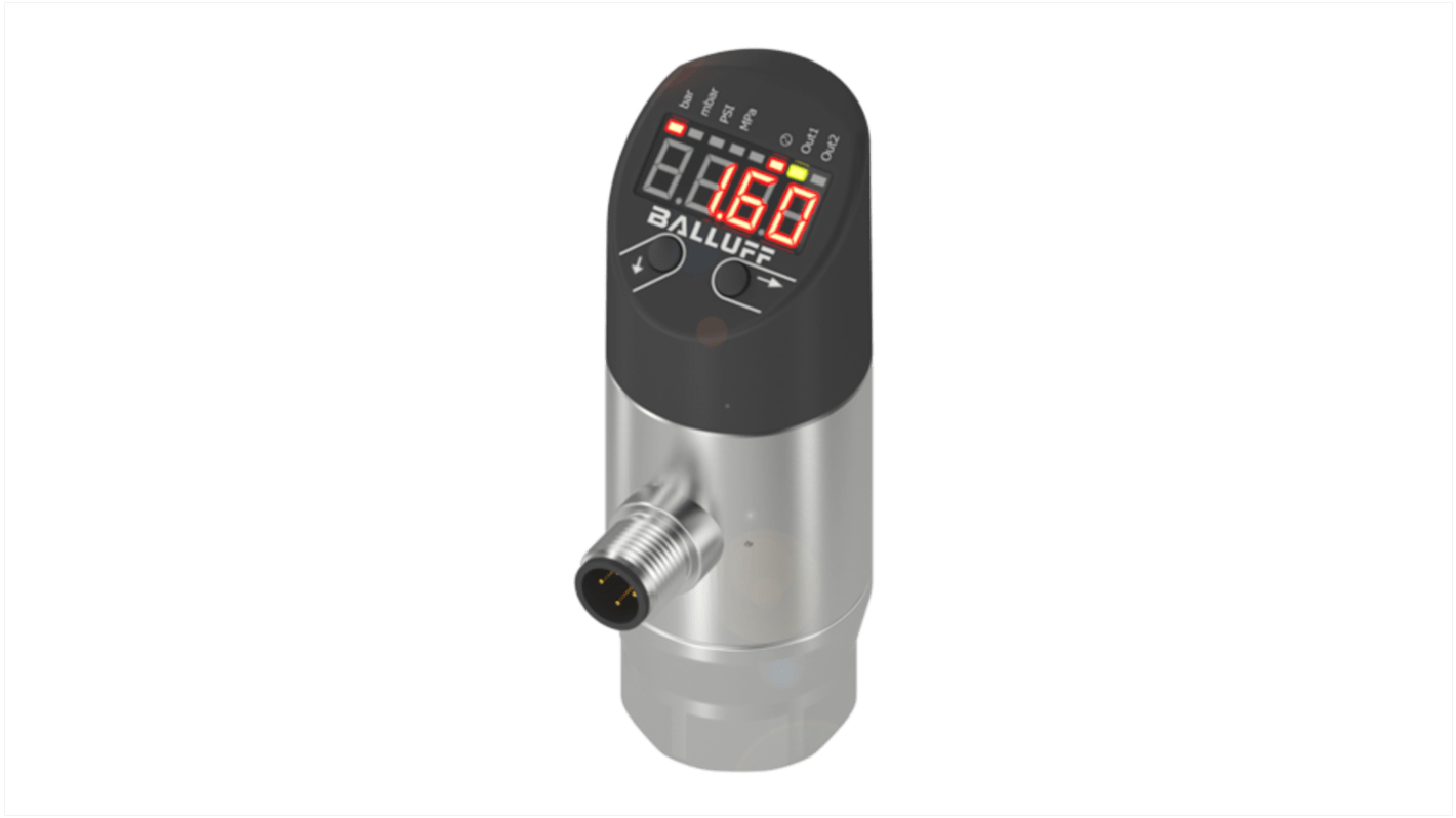 BALLUFF BSP Series Pressure Sensor, 20bar Min, 35bar Max, Analogue Output Output, Gauge Reading