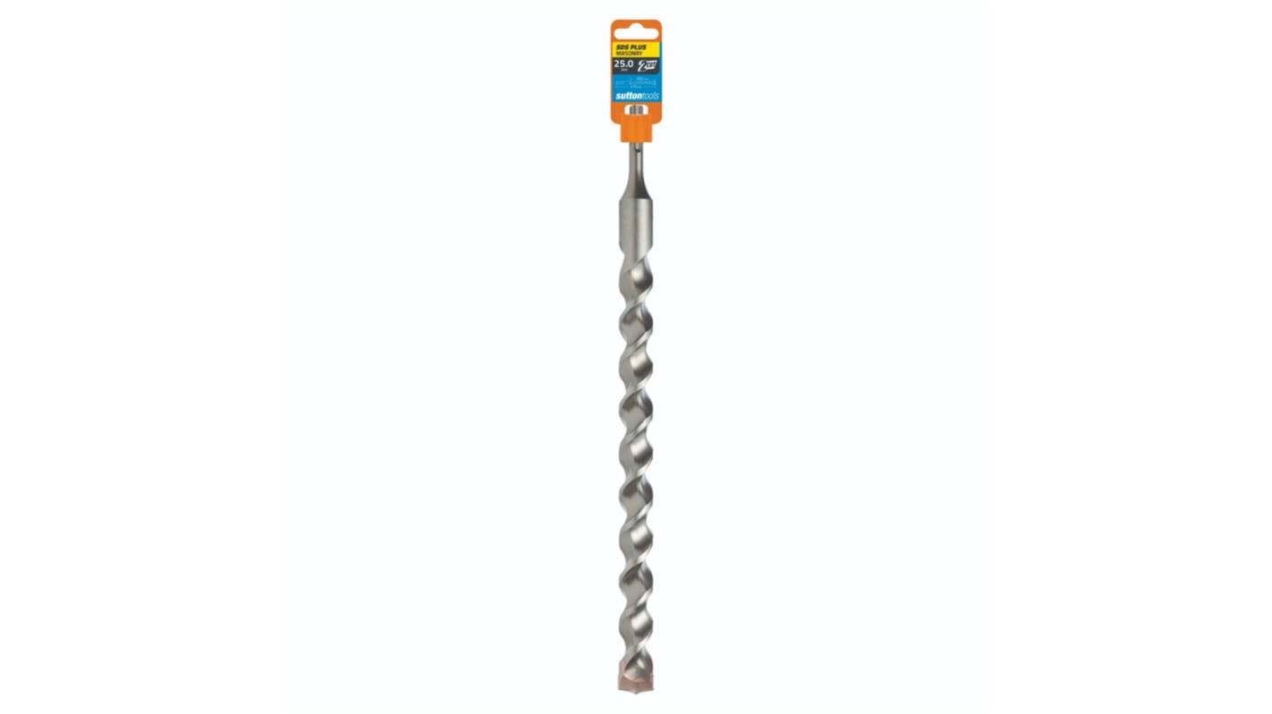 Sutton Tools Carbide Tipped Masonry Drill Bit for Masonry, 25mm Diameter, 410 mm Overall