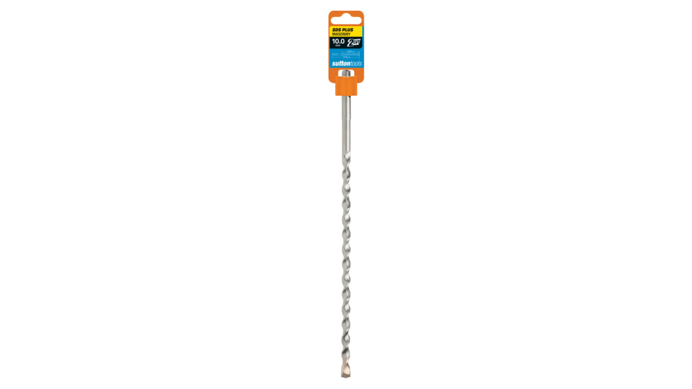 Sutton Tools Tungsten Carbide Tip Masonry Drill Bit for Masonry, 10mm Diameter, 310 mm Overall