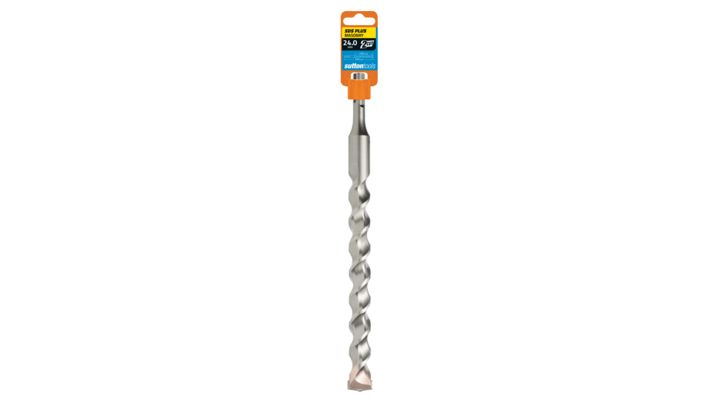 Sutton Tools Tungsten Carbide Tip Masonry Drill Bit for Masonry, 24mm Diameter, 310 mm Overall