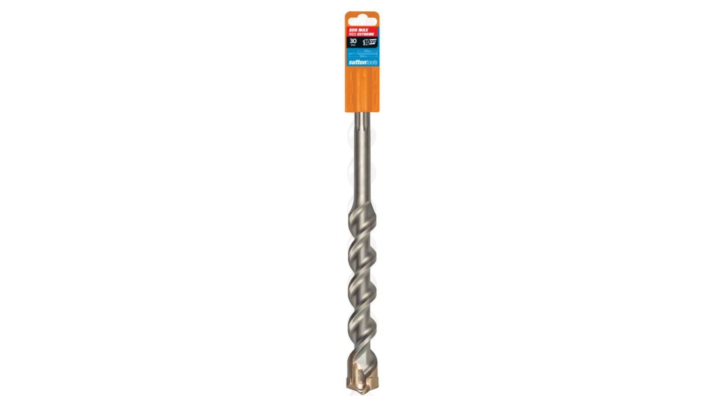 Sutton Tools Tungsten Carbide Masonry Drill Bit for Masonry, 30mm Diameter, 340 mm Overall